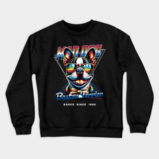 Mad Dog Boston Terrier Dog Crewneck Sweatshirt